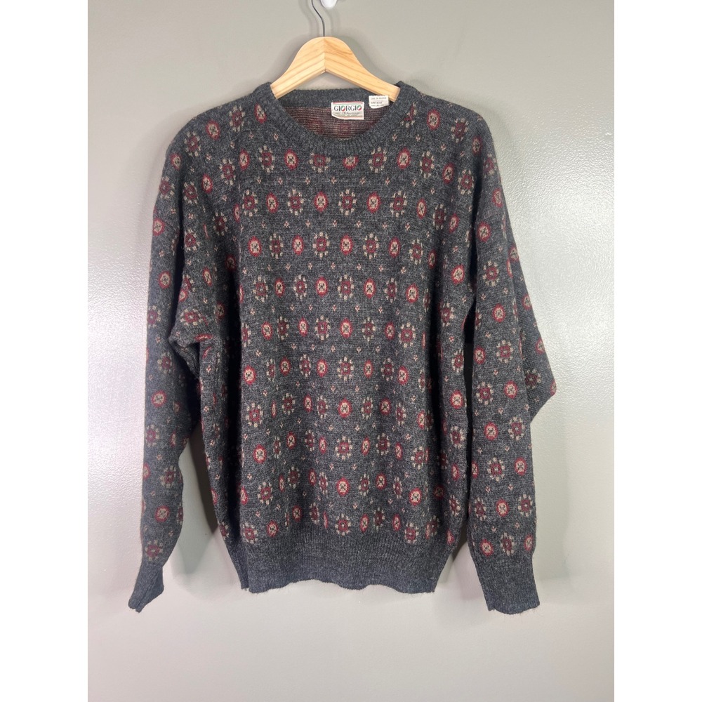Vintage Giorgio di Firenze wool blend sweater large darkacademia grandpacore